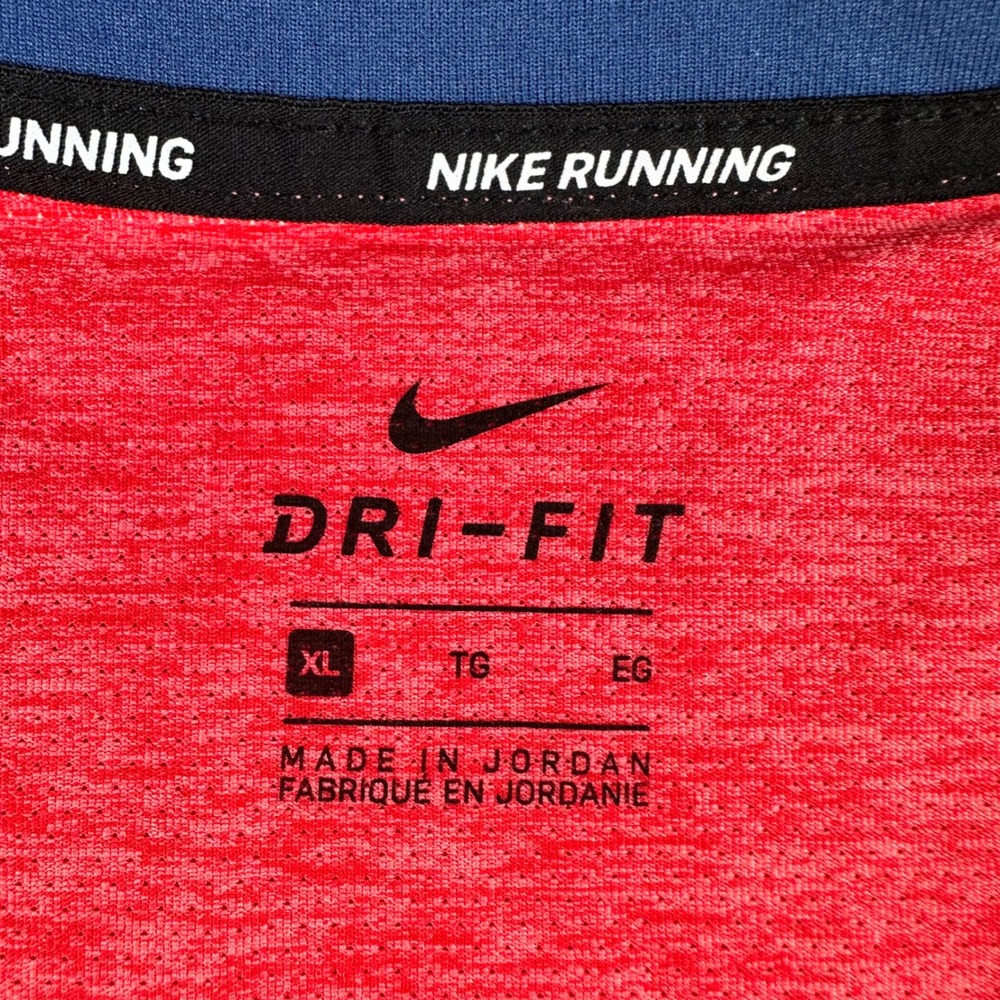 Nike Running Womens Dri-FIT Half Zip Pullover XL Red Navy 890206-823 - Picture 4 of 15